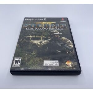 SOCOM 3: U.S. Navy SEALs (Sony PlayStation 2 PS2) *CIB - TESTED - BLACK LABEL*
